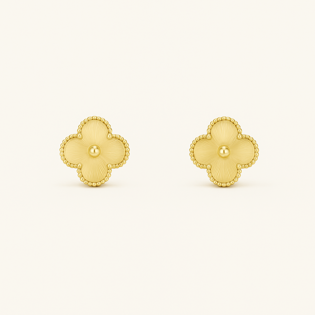 Bruce & Co Gold-Tone Clover Necklace Bracelet Earrings Set
