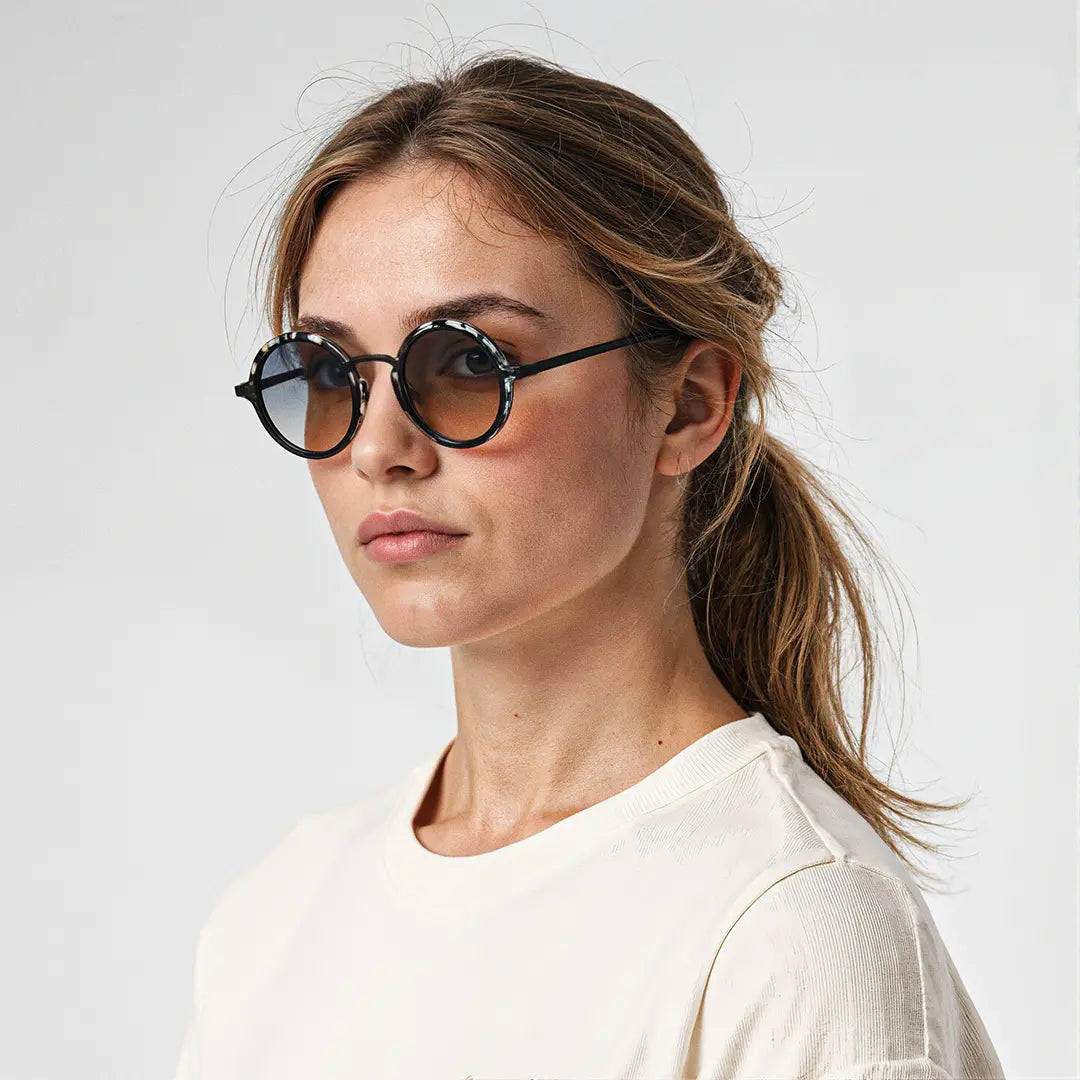 Polarized UV400 Round Metal Sunglasses – ANTWERP