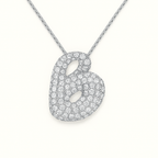 Bruce & Co Bubble Initial Crystal Necklace, A–Z, 18 in