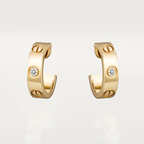 Bruce & Co Love – Crystal Screw Detail Hoop Earrings