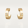 Bruce & Co Love – Crystal Screw Detail Hoop Earrings