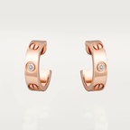 Bruce & Co Love – Crystal Screw Detail Hoop Earrings