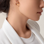 Bruce & Co Love – Crystal Screw Detail Hoop Earrings