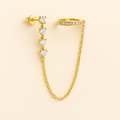 Bruce & Co Audra – Crystal Chain Ear Cuff Earring