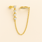 Bruce & Co Audra – Crystal Chain Ear Cuff Earring