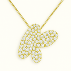 Bruce & Co Bubble Initial Crystal Necklace, A–Z, 18 in
