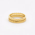 Bruce & Co Daily – Three Textured Stacking Rings Set
