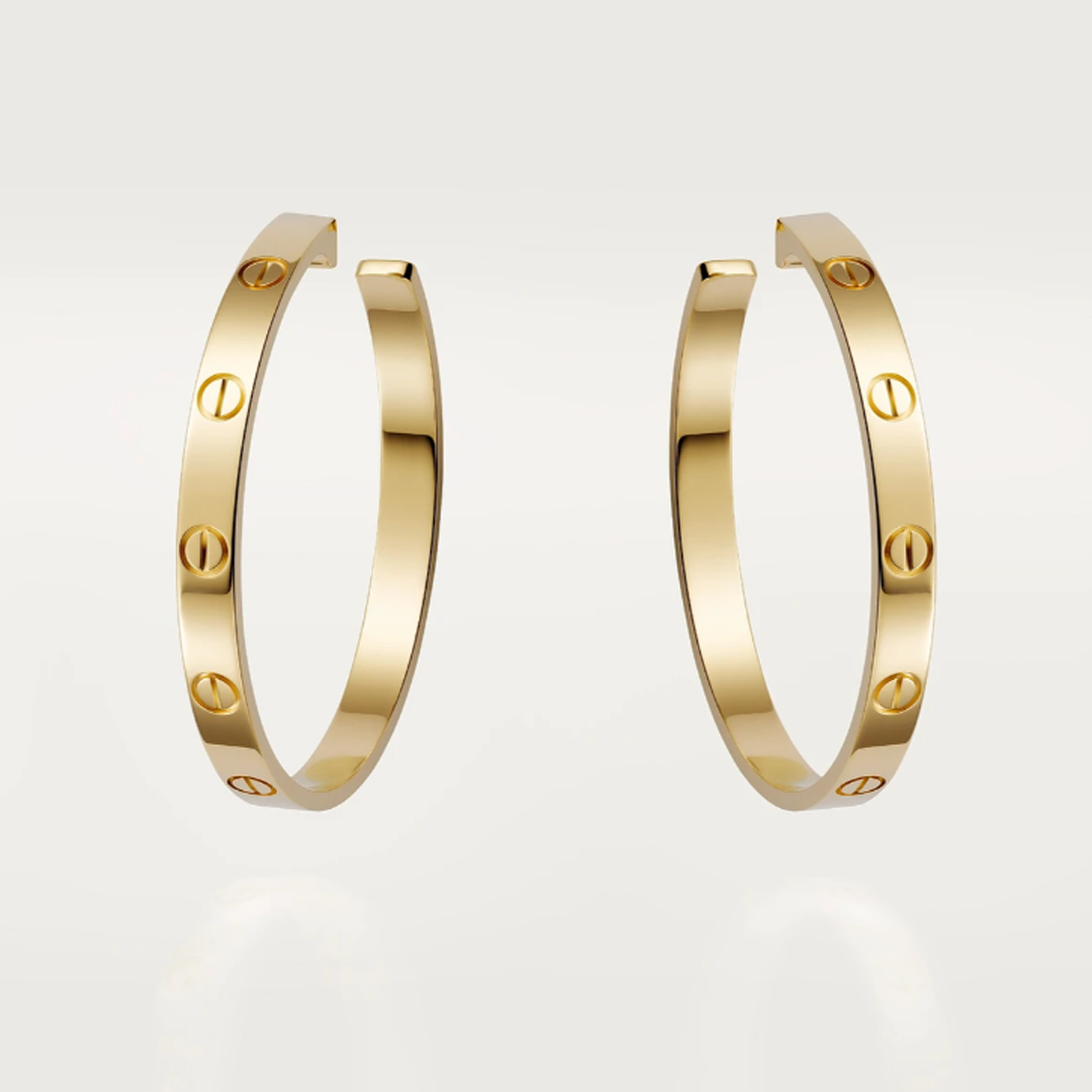 Bruce & Co Large Screw Detail Hoop Earrings