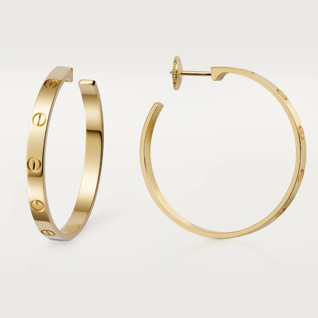 Bruce & Co Large Screw Detail Hoop Earrings