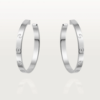 Bruce & Co Large Screw Detail Hoop Earrings