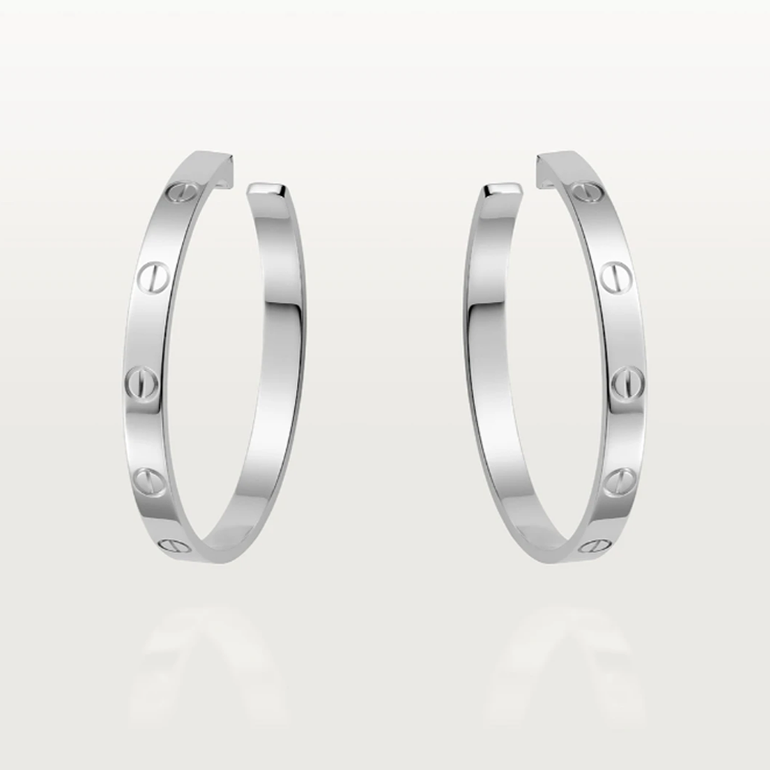 Bruce & Co Large Screw Detail Hoop Earrings
