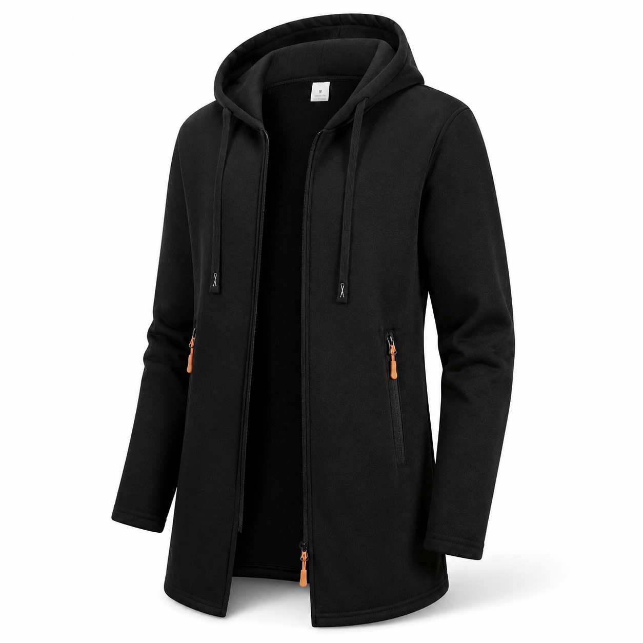 Men's Hooded Longline Fleece Jacket – product image 1