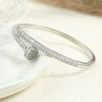 Bruce & Co Deluxe – Zirconia Nail Cuff Bracelet