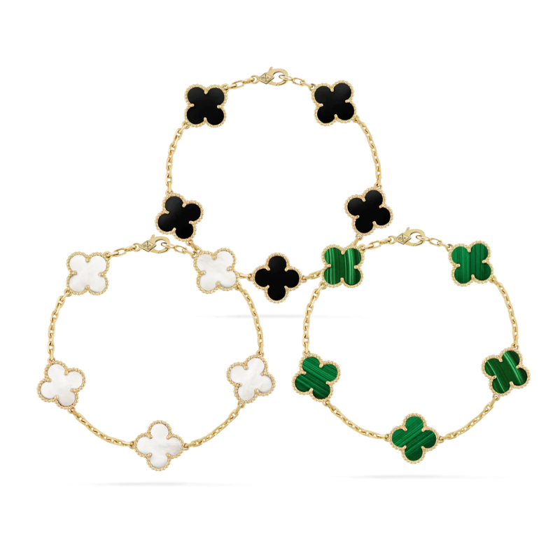 Bruce & Co Hollywood – Three-Color Clover Bracelet Set