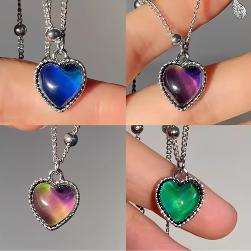 Bruce & Co Aura – Color-Changing Heart Necklace