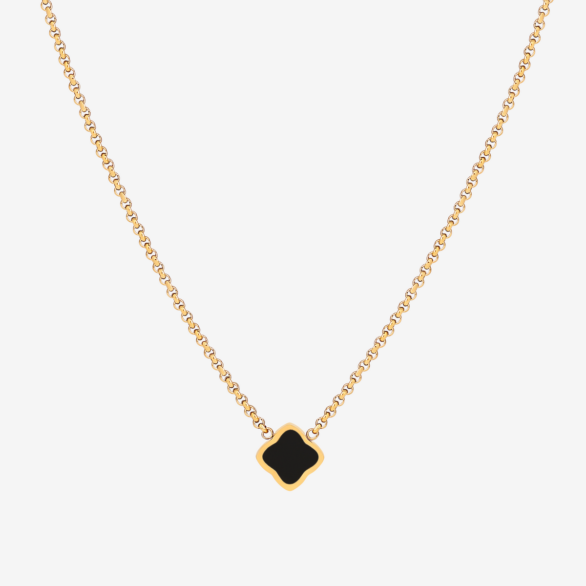 Bruce & Co Single Quatrefoil Pendant Necklace