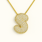 Bruce & Co Bubble Initial Crystal Necklace, A–Z, 18 in