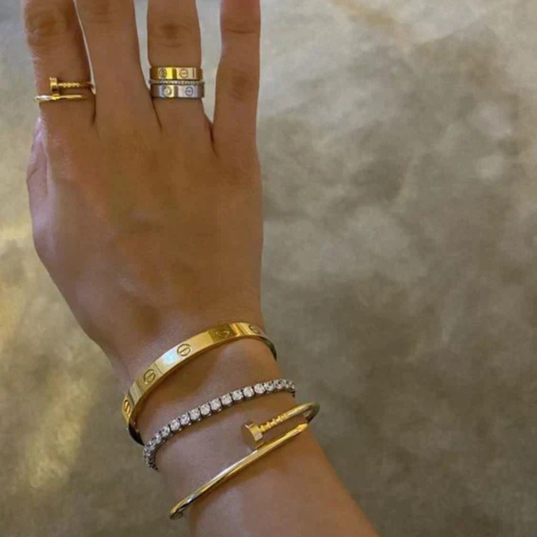 Bruce & Co Polished Nail Cuff Bracelet