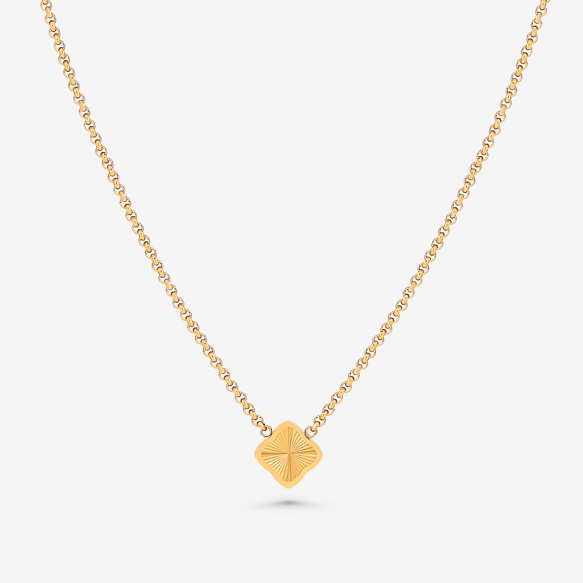 Bruce & Co Single Quatrefoil Pendant Necklace