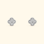 Bruce & Co Clover Stud Earrings with Decorative Details