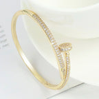 Bruce & Co Deluxe – Zirconia Nail Cuff Bracelet