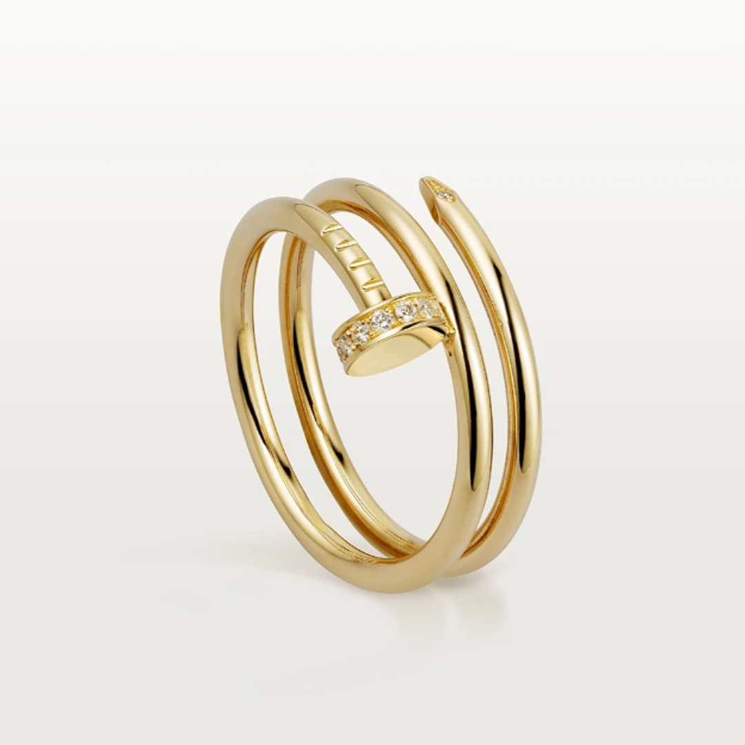 Bruce & Co Double Wrap Nail Ring with Clear Details