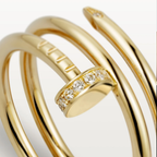 Bruce & Co Double Wrap Nail Ring with Clear Details