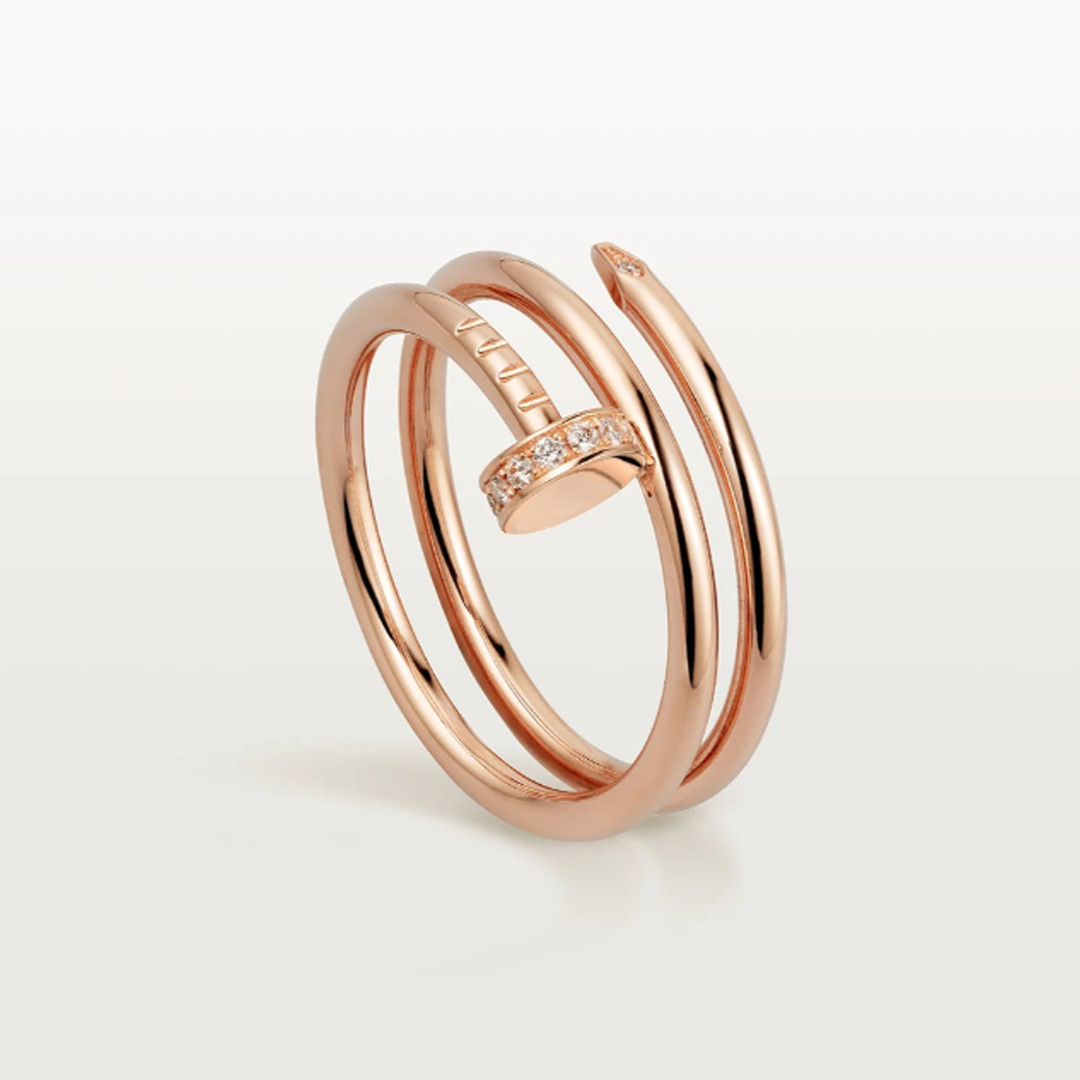 Bruce & Co Double Wrap Nail Ring with Clear Details