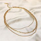 Bruce & Co Saona – Triple Layer Chain Necklace