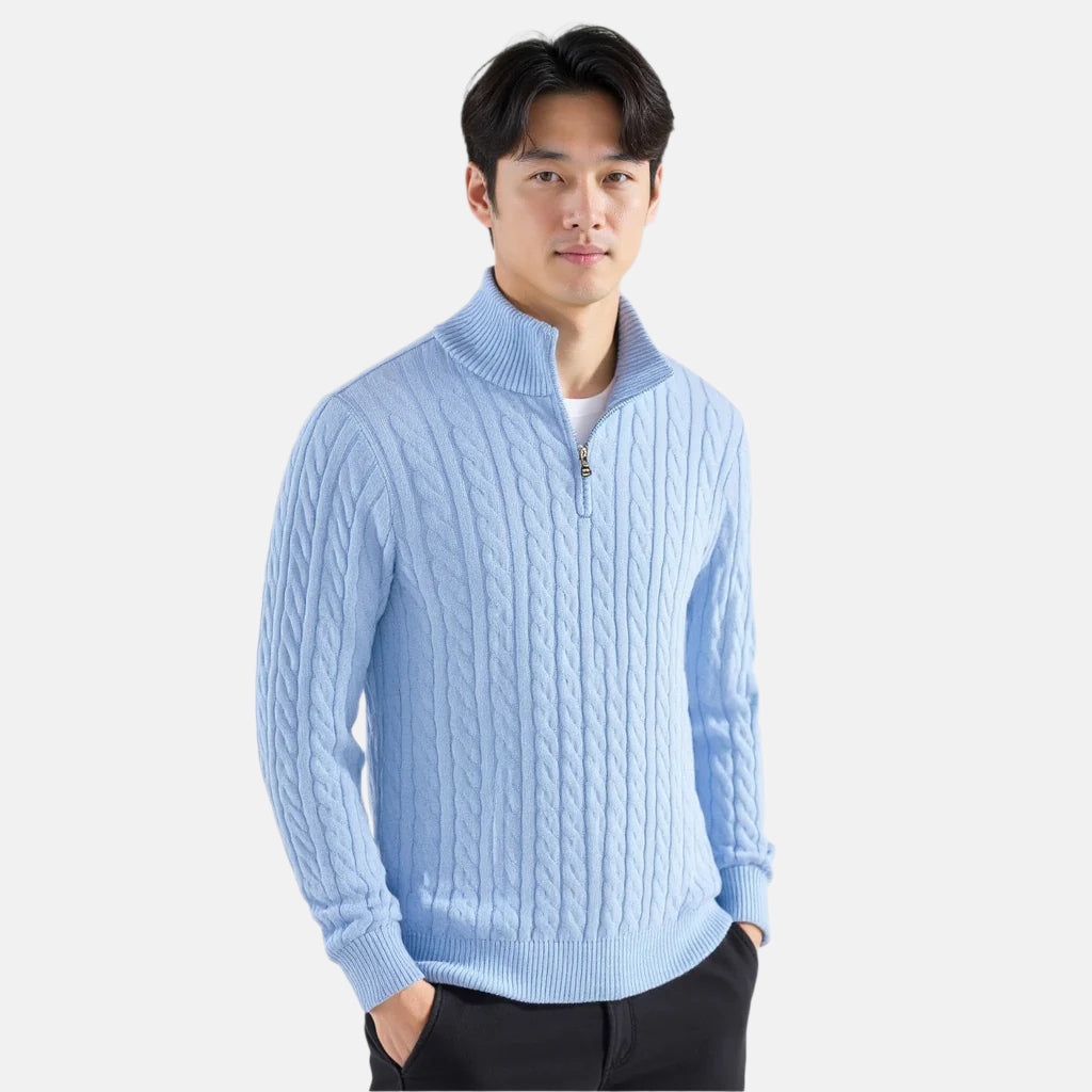 Cable-Zip Sweater - South Korea Taebaek 6