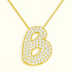 Bruce & Co Bubble Initial Crystal Necklace, A–Z, 18 in