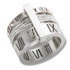Bruce & Co Roman Numeral Crystal Band Ring