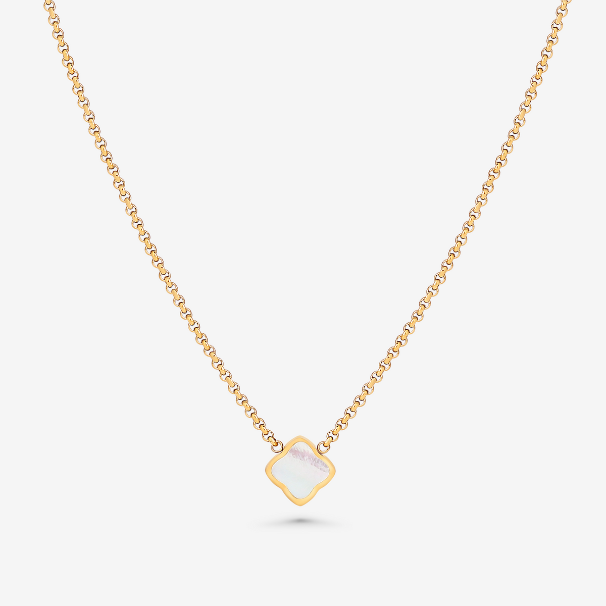 Bruce & Co Single Quatrefoil Pendant Necklace