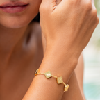 Bruce & Co Golden Clover – Five Quatrefoil Chain Bracelet
