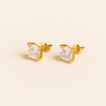Bruce & Co April – Square Crystal Stud Earrings