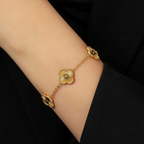 Bruce & Co Five Clover Chain Bracelet