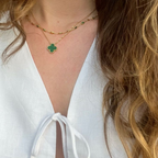 Bruce & Co Clover Pendant Necklace, Five Color Options