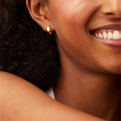 Bruce & Co Celeste – Smooth Dome Stud Earrings