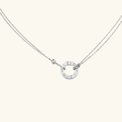 Bruce & Co Ava – Circular Pendant Necklace with Clear Accent