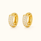 Bruce & Co Amy – Multirow Pave Huggie Earrings