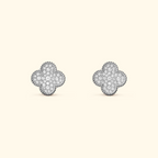 Bruce & Co Clover Stud Earrings with Decorative Details