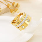 Bruce & Co Roman Numeral Crystal Band Ring