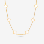 Bruce & Co Seven Quatrefoil Station Necklace