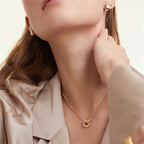 Bruce & Co Harper – Double Chain Ring Pendant Necklace