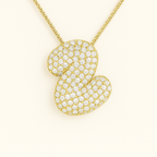 Bruce & Co Bubble Initial Crystal Necklace, A–Z, 18 in