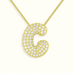 Bruce & Co Bubble Initial Crystal Necklace, A–Z, 18 in