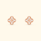 Bruce & Co Clover Stud Earrings with Decorative Details