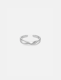 Bruce & Co Vérité – Adjustable Twist Ring, Polished Silver-Tone