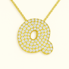 Bruce & Co Bubble Initial Crystal Necklace, A–Z, 18 in