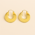 Bruce & Co Lille – Broad Disc Hoop Earrings
